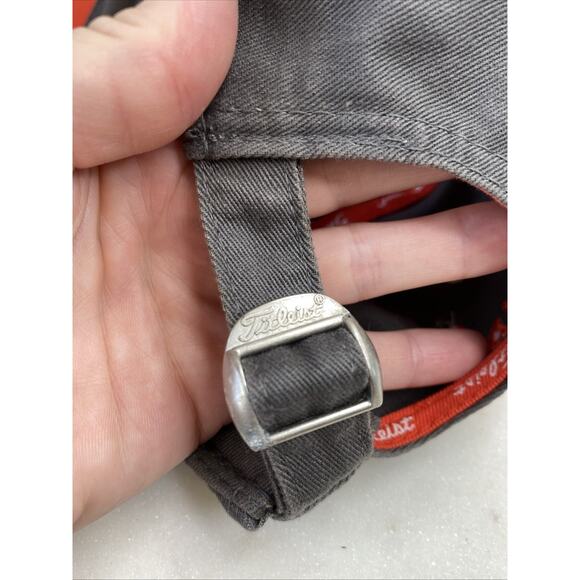 Titleist New Era Hat Golf Athleisure Cap Casual Adjustable Strap Orange & Gray - Picture 5 of 8